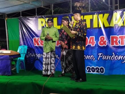 PELANTIKAN KETUA RT 04 DAN RT 05 DUSUN JONGGRANGAN